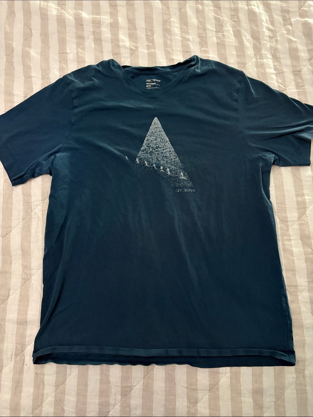 Arc'teryx Men's Dark Blue Crew T-Shirt with Triangle Graphic